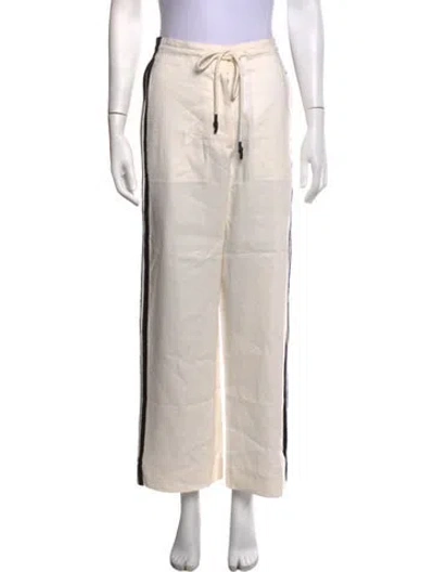 Pre-owned Lee Mathews Wide Leg Pants In Neutrals