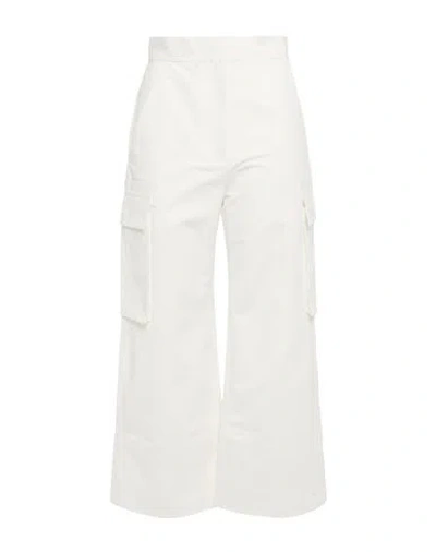 Lee Mathews Woman Pants White Size 0 Cotton, Polyamide