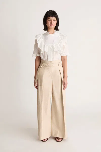 Lee Mathews Yves Pant In Brown