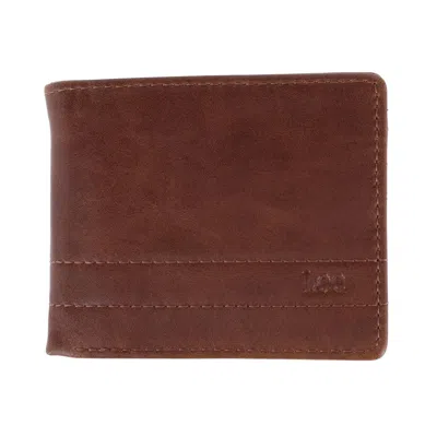 Lee Men's Embossed Passcase Wallet In Green