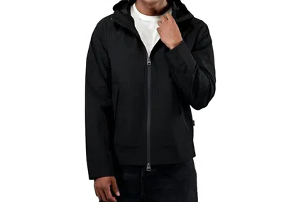 Lee Men's Hooded Woven Jacket In Black
