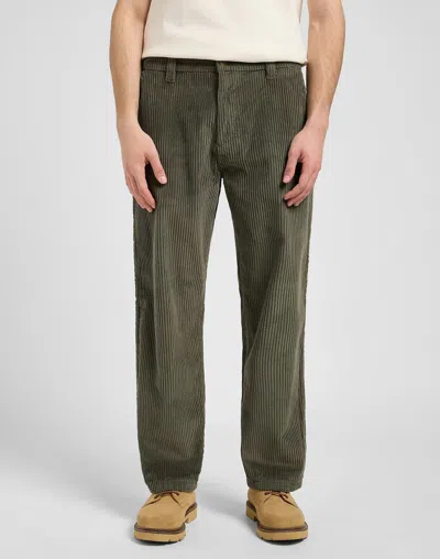 Lee Men's Trousers  112370621 Loose Work Oak Moss In Green