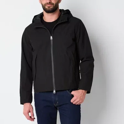 Lee Mens Hooded Lightweight Varsity Jacket In Black