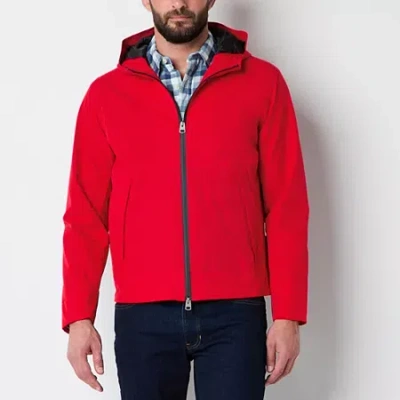 Lee Mens Hooded Lightweight Varsity Jacket In Red