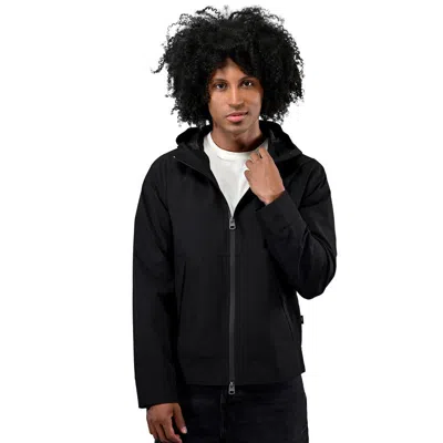 Lee Mens Hoodie Zippered Jacket In Black