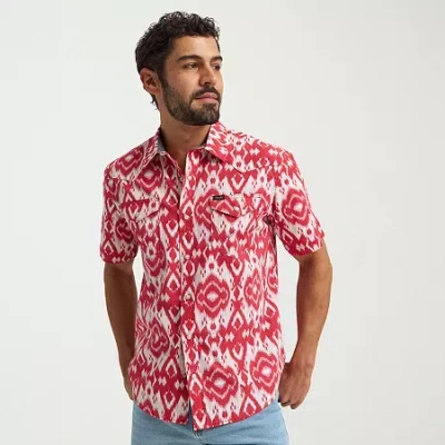 Lee Mens Long Sve Regular Fit Button-down Shirt In Red