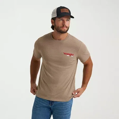 Lee Mens Short Sve T-shirt In Brown