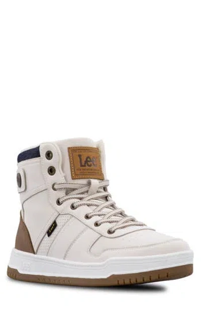 Lee Noah High Top Sneaker In White