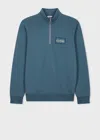 Lee + Paul Smith Paul Smith + Lee Dark Blue Quarter Zip Sweatshirt In Blue