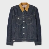 Lee + Paul Smith Paul Smith + Lee Indigo Selvedge Storm Rider Jacket Blue In Blue