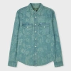 Lee + Paul Smith Paul Smith + Lee Western Shirt Green In Green