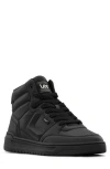 Lee Prescot Mid Top Sneaker In Black
