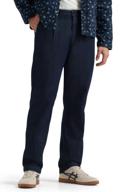 Lee Relaxed Pleated Straight Leg Jeans In Blue