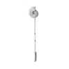 Lee Renee Men's Ammonite Tie Pin –twist Tie Pin – Silver In Silver