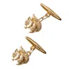Lee Renee Men's Baby Squirrel Cufflinks - Gold