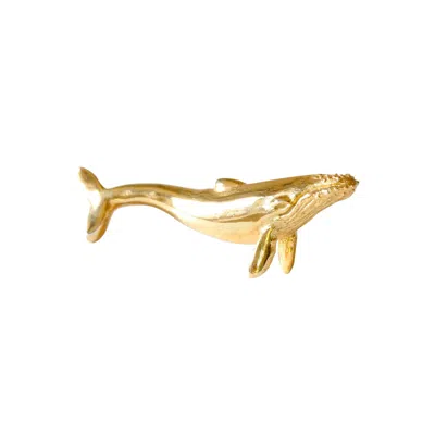 Lee Renee Men's Blue Whale Lapel Pin - Gold