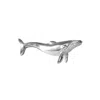 Lee Renee Men's Blue Whale Lapel Pin – Silver In Silver