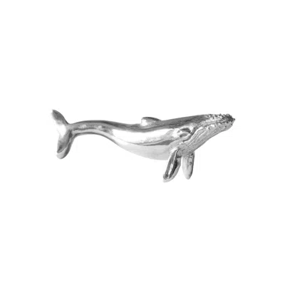 Lee Renee Men's Blue Whale Lapel Pin – Silver