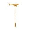 Lee Renee Men's Blue Whale Tie Pin – Twist Tie Pin – Gold In Gold