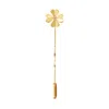 Lee Renee Men's Diamond Lucky Clover Tie Pin/ Twist Tie Pin– Gold In Gold