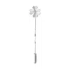 Lee Renee Men's Diamond Lucky Clover Tie Pin/ Twist Tie Pin– Silver In Silver