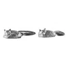 Lee Renee Men's Fox Cufflinks – Sleeping - Silver