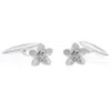 Lee Renee Men's Grey / Silver Cherry Blossom Cufflinks -silver In Gray
