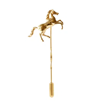Lee Renee Men's Horse Tie Pin – Twist Tie Pin - Gold