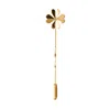 Lee Renee Men's Lucky Clover Tie Pin/ Twist Tie Pin– Gold In Gold