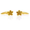 Lee Renee Men's Neutrals / Gold Cherry Blossom Cufflinks - Gold In Gold