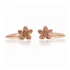 Lee Renee Men's Neutrals / Pink / Rose Gold Cherry Blossom Cufflinks - Rose Gold In Pink
