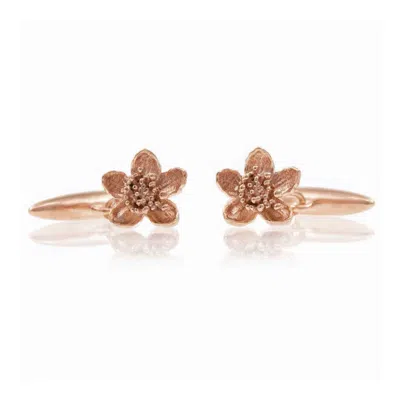 Lee Renee Men's Neutrals / Pink / Rose Gold Cherry Blossom Cufflinks - Rose Gold