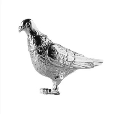Lee Renee Men's Pigeon Lapel Pin– Silver