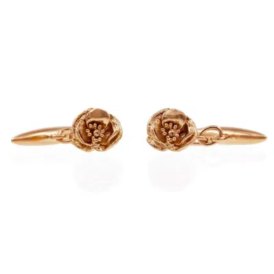Lee Renee Men's Poppy Cufflinks - Rose Gold