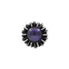 Lee Renee Men's Silver Dahlia Bud Pearl Lapel Pin/tie Pin In Silver