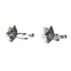 Lee Renee Men's Wolf Cufflinks – Silver In Silver