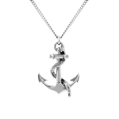 Lee Renee Women's Anchor Necklace - Silver