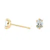 Lee Renee Women's Aquamarine Earrings - Gold In Gold