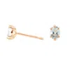 Lee Renee Women's Aquamarine Earrings - Rose Gold In Gold