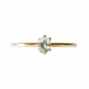 Lee Renee Women's Aquamarine Ring - Gold In Gold