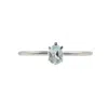 Lee Renee Women's Aquamarine Ring - Silver In Silver