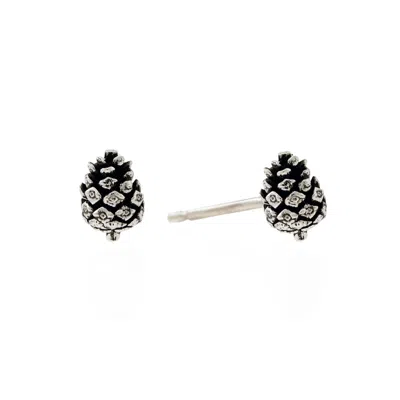 Lee Renee Women's Baby Pine Cone Earrings - Silver