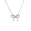 Lee Renee Women's Bow Necklace – Silver In Silver