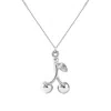 Lee Renee Women's Cherry Necklace – Silver In Silver