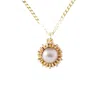 Lee Renee Women's Dahlia Bud Freshwater Pearl Necklace – Gold In Gold