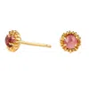 Lee Renee Women's Dahlia Bud Pink Tourmaline Earrings – Gold In Gold