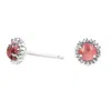Lee Renee Women's Dahlia Bud Pink Tourmaline Earrings – Silver In Silver