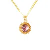 Lee Renee Women's Dahlia Bud Pink Tourmaline Necklace – Gold In Gold