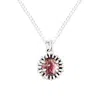 Lee Renee Women's Dahlia Bud Pink Tourmaline Necklace – Silver In Silver