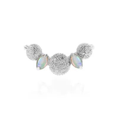 Lee Renee Women's Dahlia Opal Ring - Silver